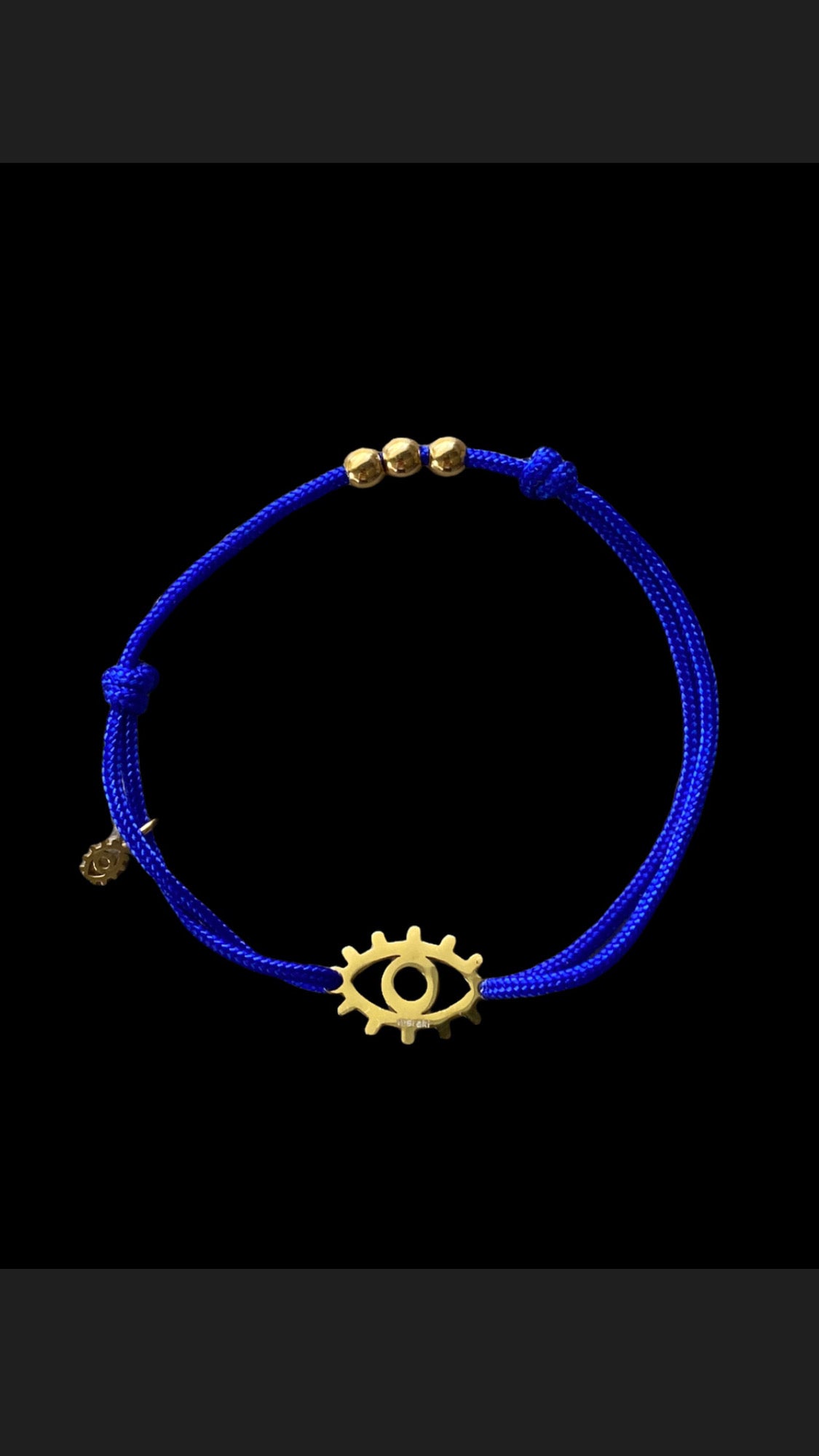 Lucky charm “Meraki” - royal blue gold