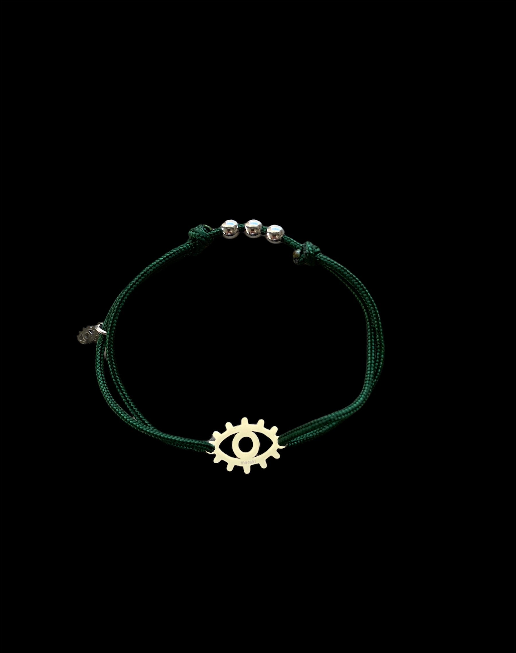 Lucky charm “Meraki” - green silver